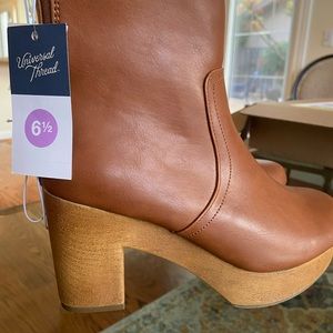 Women’s Platform Aggy Ankle Boot - Cognac